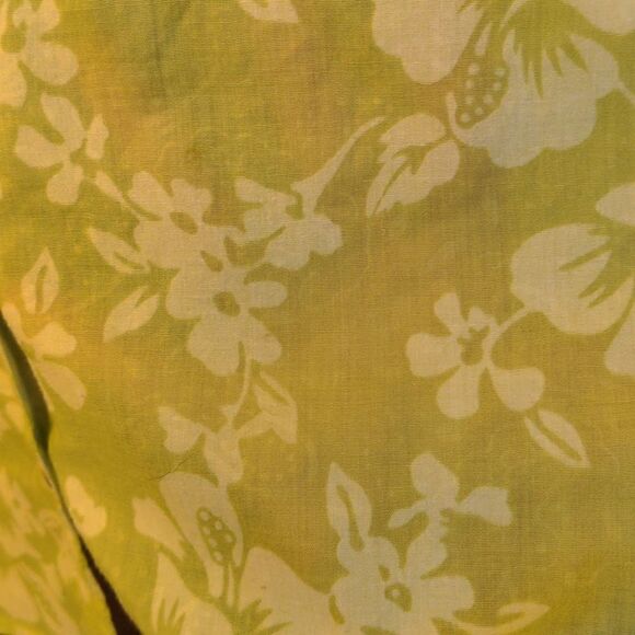 2 for $20 Gap Green Floral Sheer Western Shirt w/Pearl Buttons Sz L - Picture 11 of 13